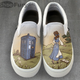 Illustration for article titled Wear This Amazing iDoctor Who/Beauty and the Beast /iArt on Your Feet